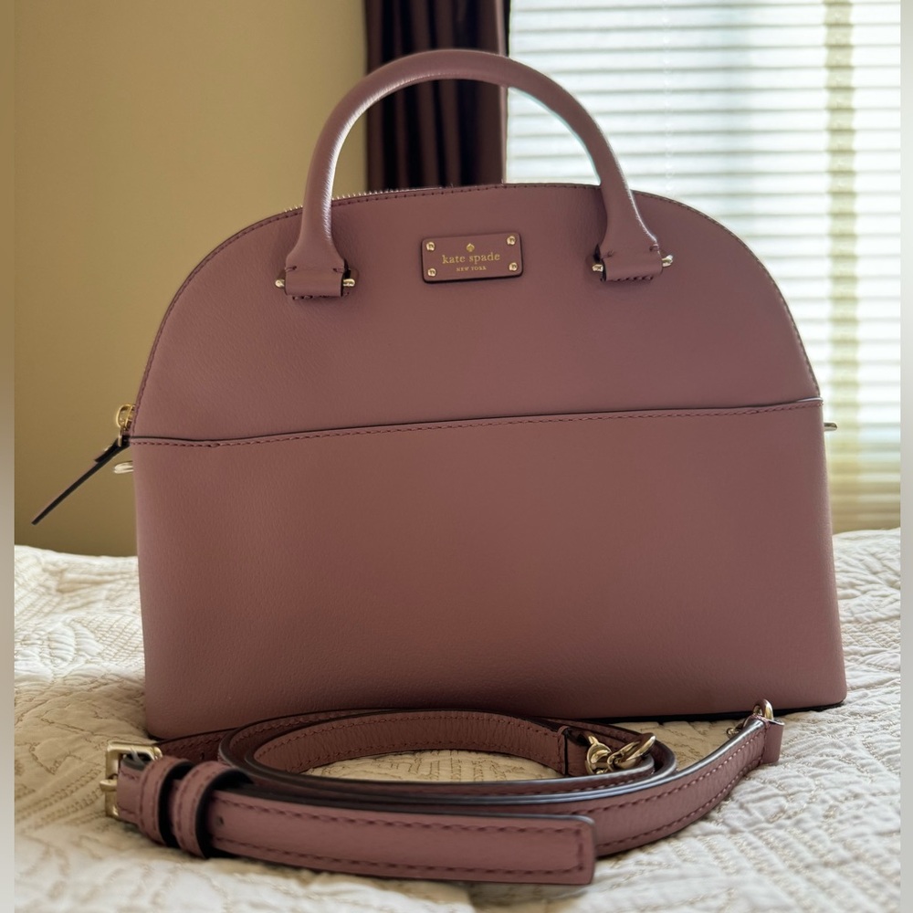 Kate Spade “Carli” bag in dusty peony color, retail $359